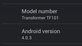 android ice cream sandwich on asus transformer